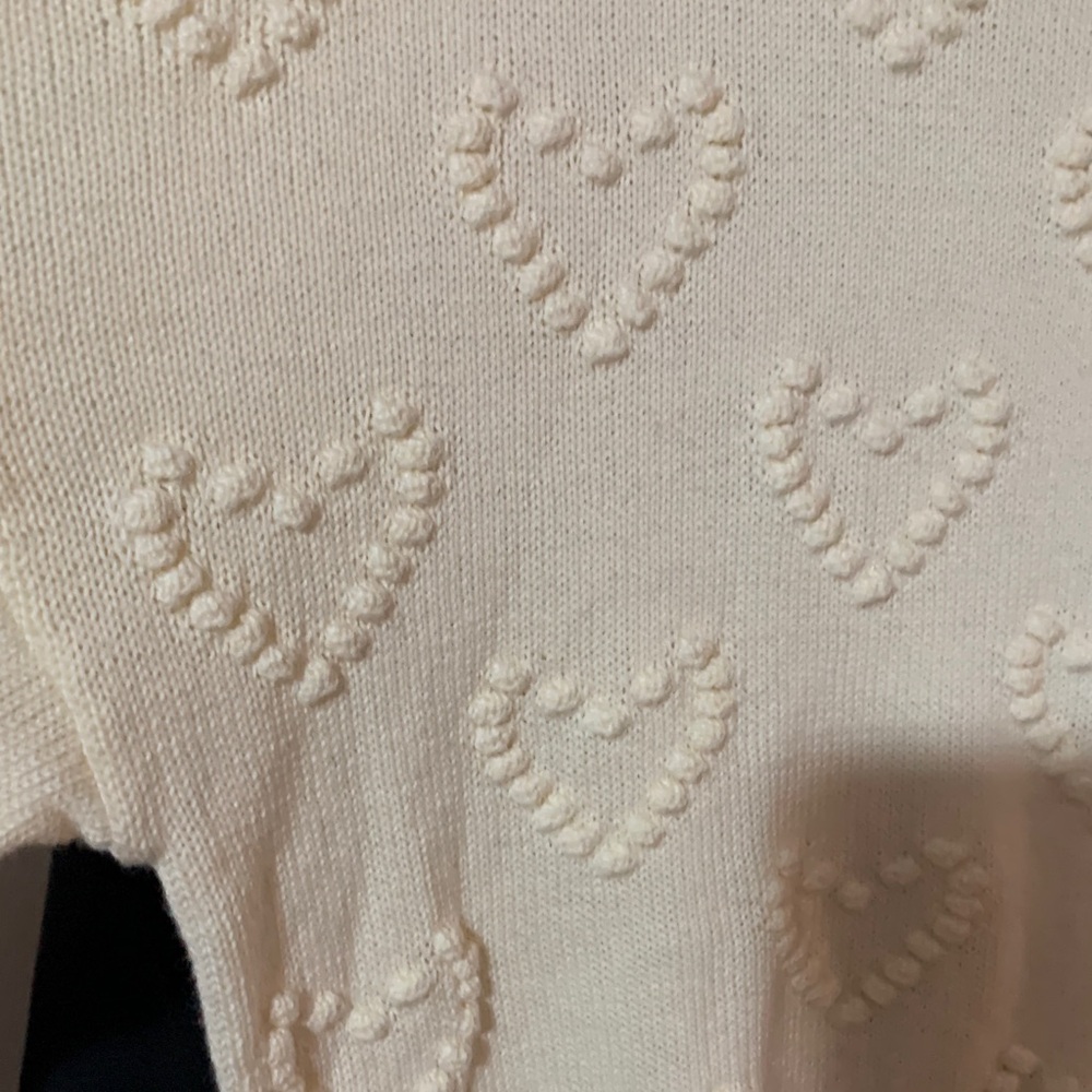 💝 Heart Pattern Cotton Sweater - Picture 4 of 6